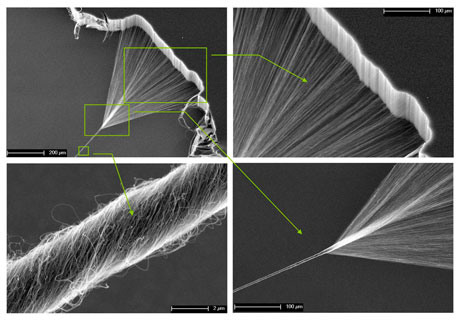 carbon nanotube engraving