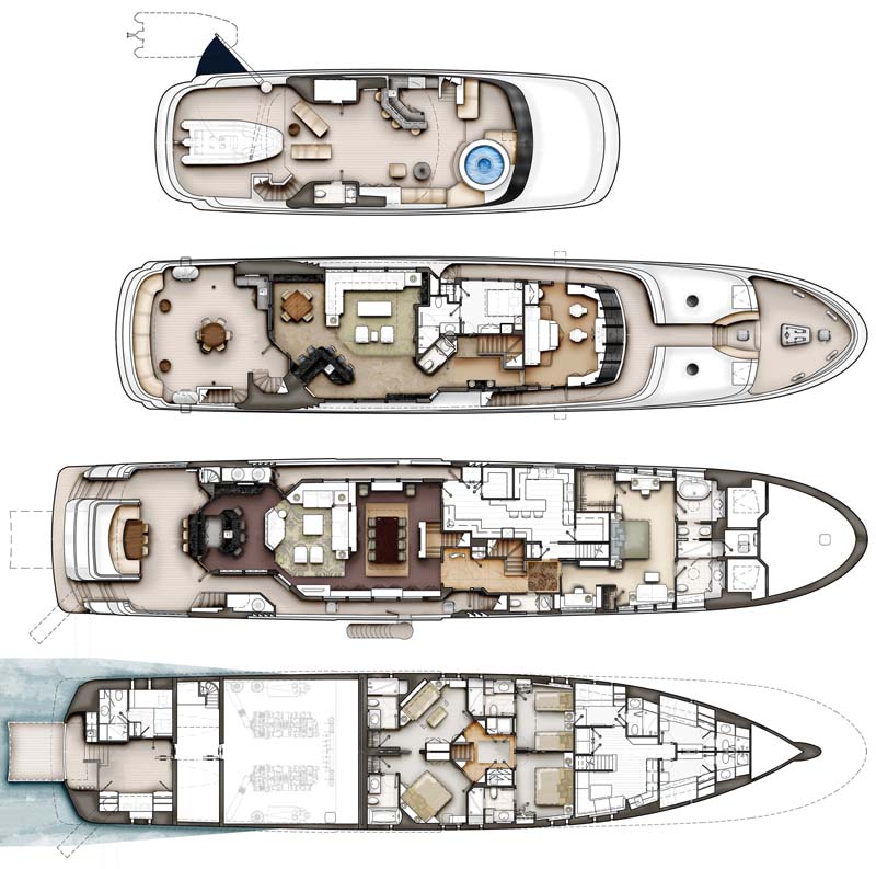 Review: Crescent 144' Tri-Deck Superyacht - Crescent Yacht ...