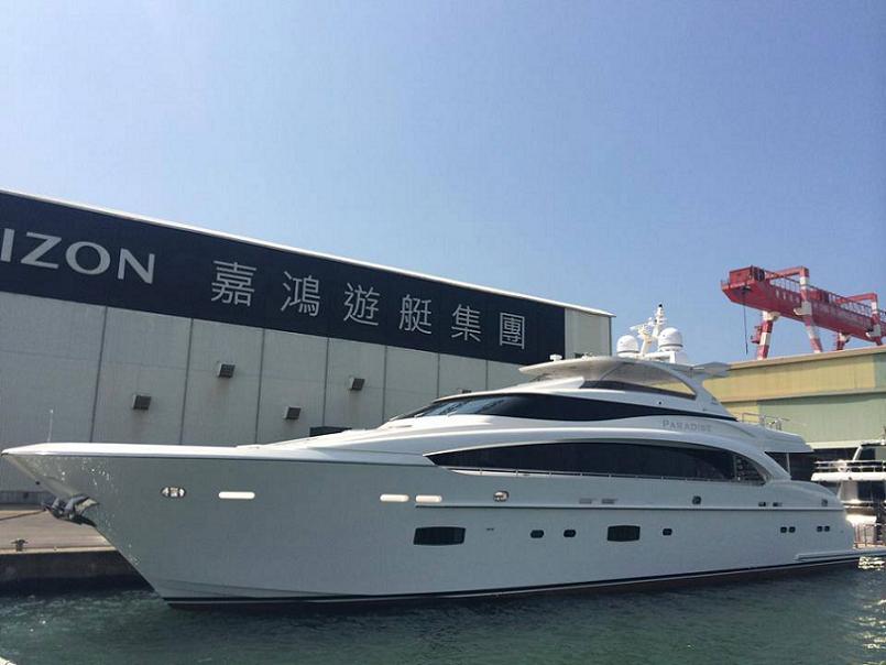 Horizon launches RP110 motoryacht Paradise.jpg