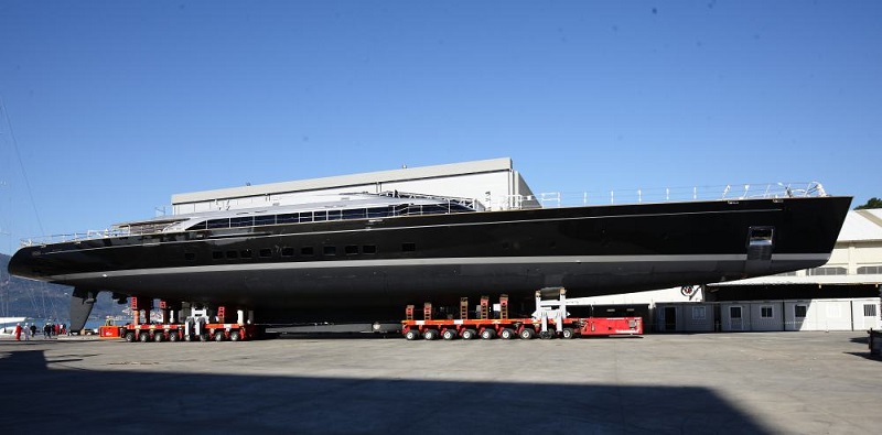 Perini Navi Launches 70M Sybaris.JPG