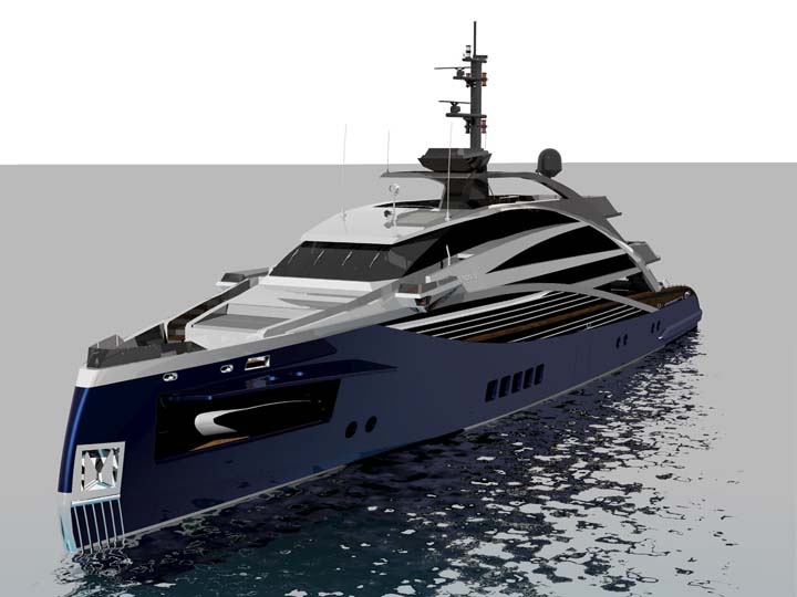 axe bow yacht